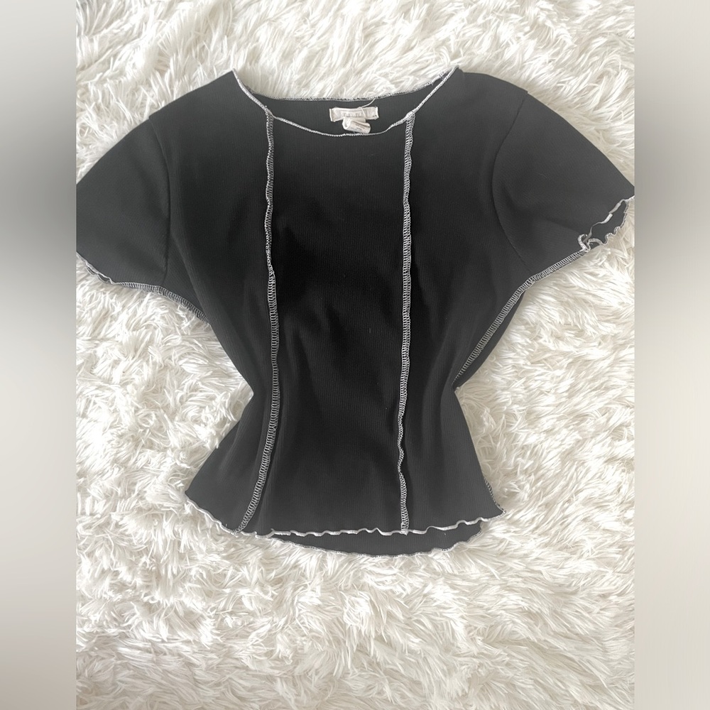 Black and White Full Tilt crop top